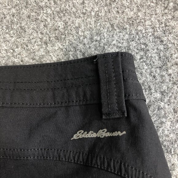Eddie Bauer First Ascent Shorts Womens 10 Black Hiking Stretch Lightweight - Picture 9 of 10